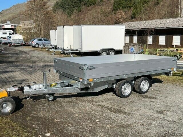 Remolque volquete trilateral SARIS K3 306 184 3500 - elektrisch mit Rampenschächten