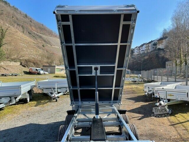 Remolque volquete trilateral SARIS K3 306 170 2700 E elektrisch mit Rampenschächten