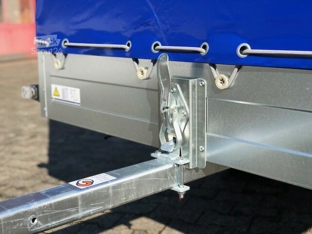 Remorque ouverte avec bâche SARIS King XL - 226 x 126 x 100cm - kippbar mit Plane!