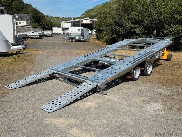 Autotransporter Anhänger BÖCKMANN AH 4321/35 - hydraulisch kippbar mit Seilwinde