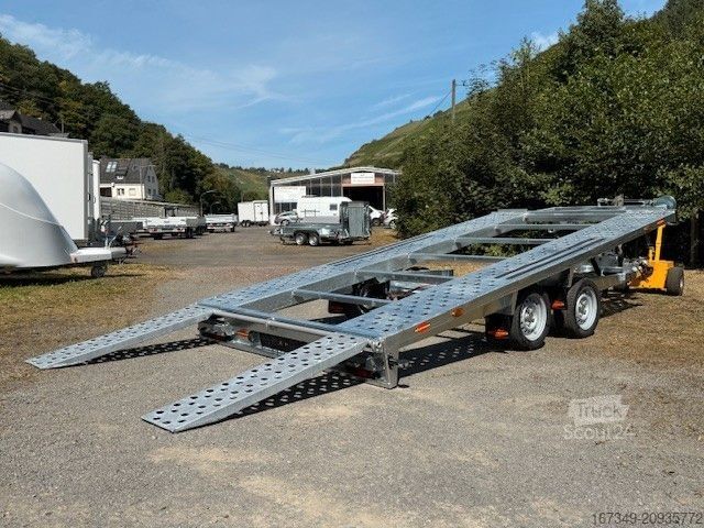 Autotransporter Anhänger BÖCKMANN AH 4321/35 - hydraulisch kippbar mit Seilwinde