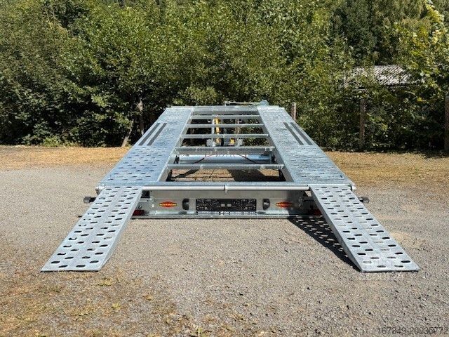 Autotransporter Anhänger BÖCKMANN AH 4321/35 - hydraulisch kippbar mit Seilwinde