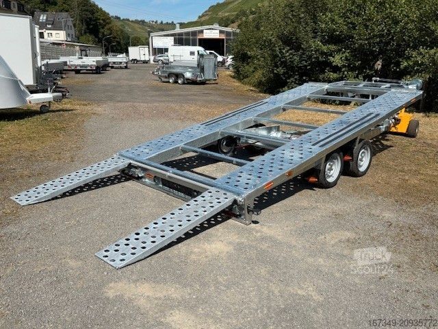 Autotransporter Anhänger BÖCKMANN AH 4321/35 - hydraulisch kippbar mit Seilwinde