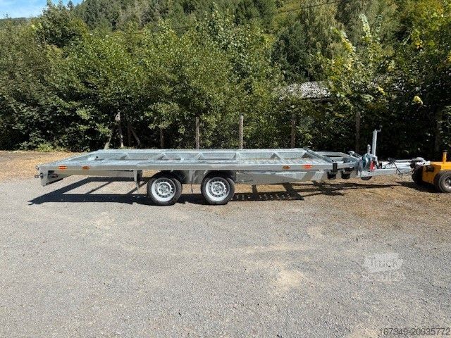 Autotransporter Anhänger BÖCKMANN AH 4321/35 - hydraulisch kippbar mit Seilwinde