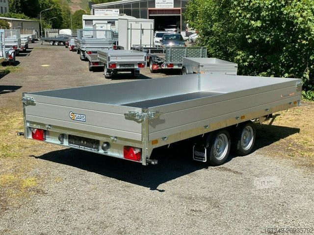Autós utánfutó SARIS PL 406 204 3500 kg - mit niedrig Fahrwerk