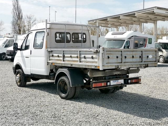 Sklápěcí dodávka GAZ ELLE 2.6TD/85kw 4X4 KIPPER/6 SITZE/ AHK