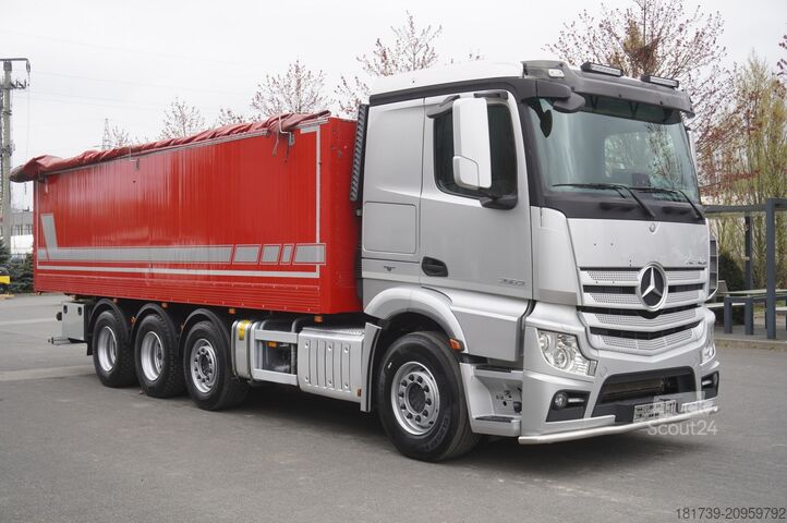 Graudu pašizgāzējs Mercedes-Benz Actros 3563 8x4 / Tipper for grain 20 t