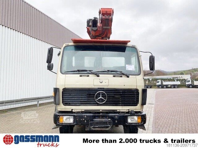 LKW mit Pritsche (offen) Mercedes-Benz 2635 6x4, V8, Heckkran Palfinger PK 28000, Funk,