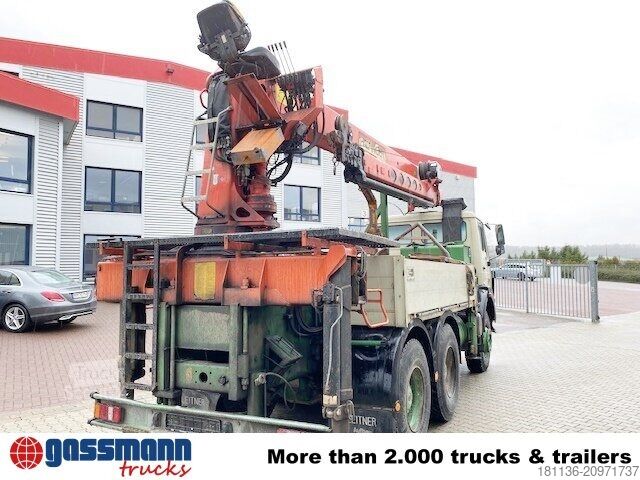 LKW mit Pritsche (offen) Mercedes-Benz 2635 6x4, V8, Heckkran Palfinger PK 28000, Funk,