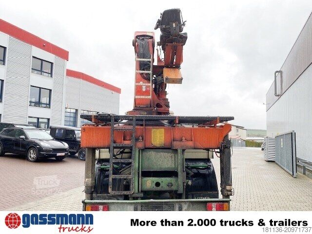 LKW mit Pritsche (offen) Mercedes-Benz 2635 6x4, V8, Heckkran Palfinger PK 28000, Funk,