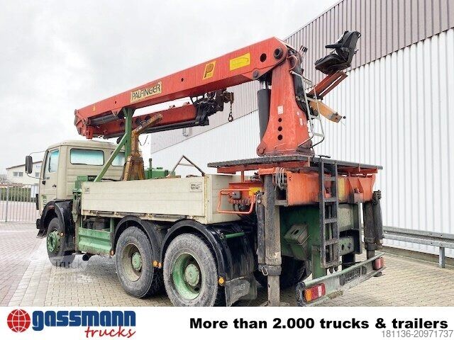 LKW mit Pritsche (offen) Mercedes-Benz 2635 6x4, V8, Heckkran Palfinger PK 28000, Funk,