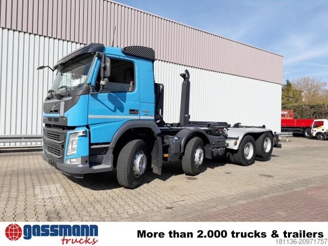 Ruloninė konteinerinė savivartis Volvo FM 460 8x4, Liftbare Antriebsachse