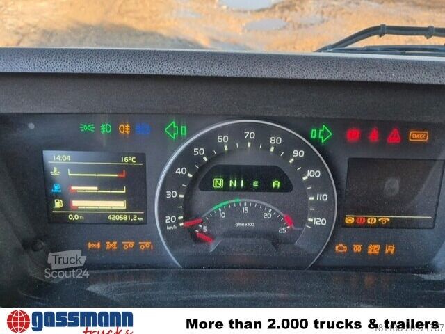 Ruloninė konteinerinė savivartis Volvo FM 460 8x4, Liftbare Antriebsachse