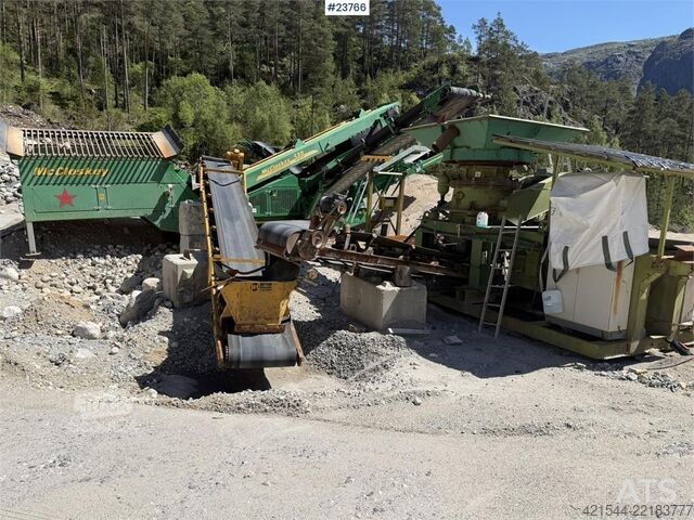 Screeningsanlegg McCloskey S80 screening plant with Svedala Arbrå cone crushe