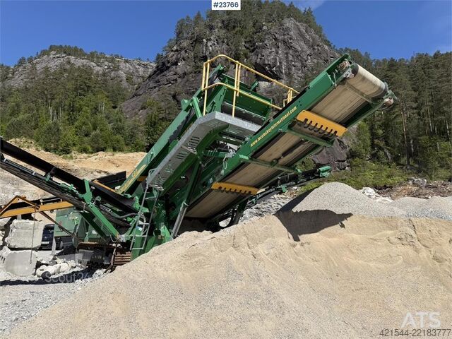 Screeningsanlegg McCloskey S80 screening plant with Svedala Arbrå cone crushe