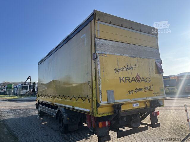 Plattewagen met zeil Mercedes-Benz Atego 1224 , Euro5, Klima, Blatt/Luft