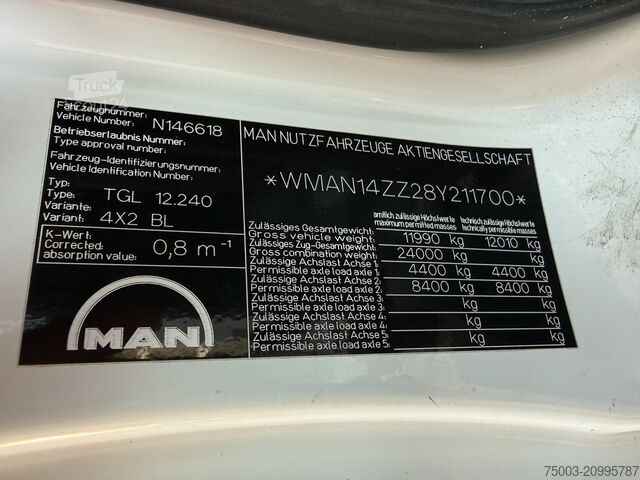 Camion benne MAN TGL 12.240 Haken