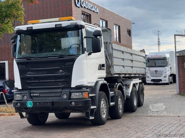 Kipper LKW SCANIA G 450 Meiller Bordmatik 8x4 Retarder
