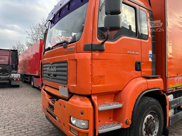 Камион платформа с брезент MAN TGA 18.350 Hydro 4x4 /4.000L Wassertank + Kompr.