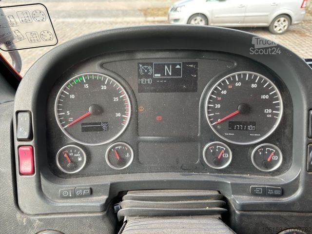 Камион платформа с брезент MAN TGA 18.350 Hydro 4x4 /4.000L Wassertank + Kompr.