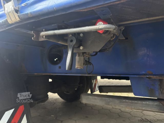 Open semitrailer with tarp SCHWARZMÜLLER S1 - Staplerhalterung - Lenkachse + Hubdach