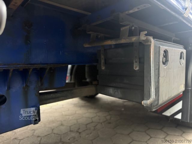 Open semitrailer with tarp SCHWARZMÜLLER S1 - Staplerhalterung - Lenkachse + Hubdach