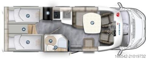 Halvintegrerad husbil Eura Mobil Profila T 695 EB 140PS/Navi/Alu/Klima/RFK/Lithium