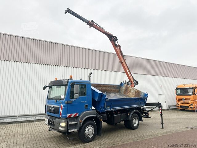 Grue à tour MAN TGM 18.290 4X4 BB TGM 18.290 4X4 BB, EEV, Heckkran Atlas AK 115.2V, Funk