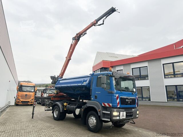 Grue à tour MAN TGM 18.290 4X4 BB TGM 18.290 4X4 BB, EEV, Heckkran Atlas AK 115.2V, Funk