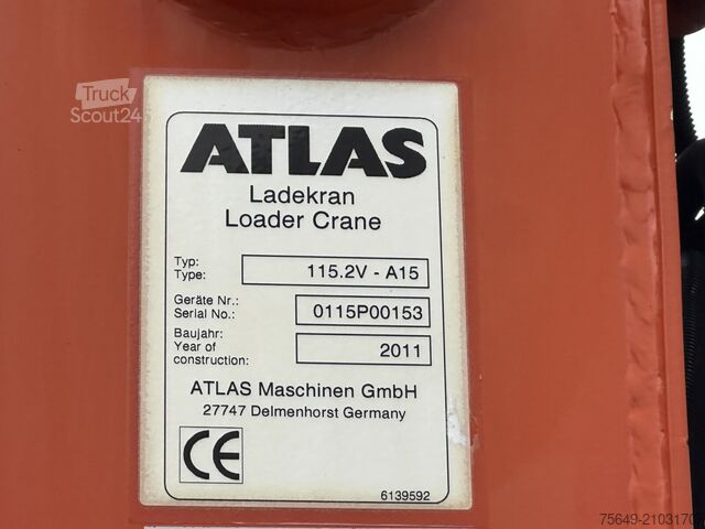 Torenkraan MAN TGM 18.290 4X4 BB TGM 18.290 4X4 BB, EEV, Heckkran Atlas AK 115.2V, Funk