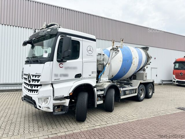 Mobil betongblandningsanläggning Mercedes-Benz Arocs 3251 8x4/4 Arocs 3251 8x4/4, Betonmischer Liebherr ca. 9m³