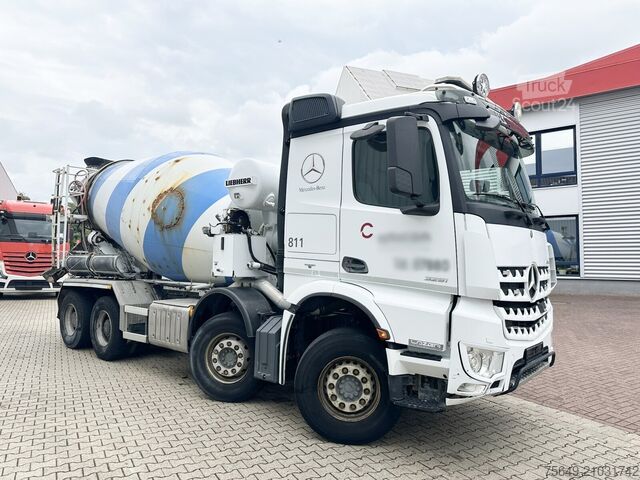 Centrale à béton mobile Mercedes-Benz Arocs 3251 8x4/4 Arocs 3251 8x4/4, Betonmischer Liebherr ca. 9m³