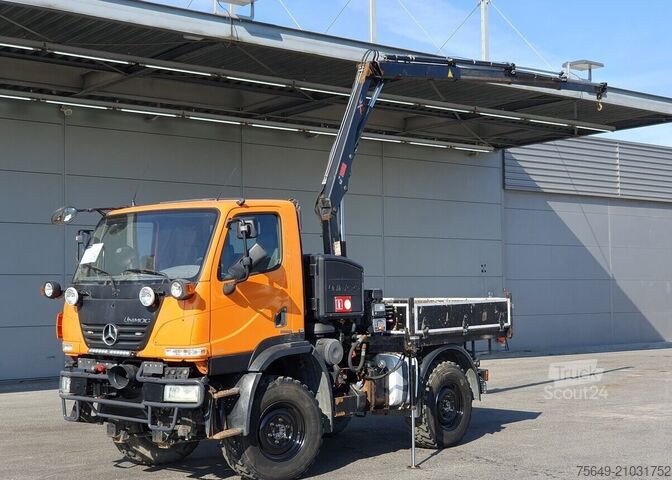 Unimog Unimog U 20 4x4 U 20 4x4, Zapfwelle, Kran Hiab 022D-3 HiDuo, Funk