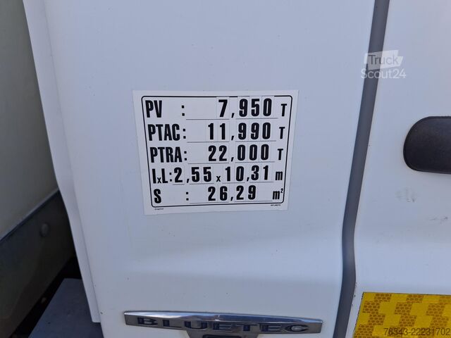 Camião de caixa fechada Mercedes-Benz ATEGO 1218 L - E6