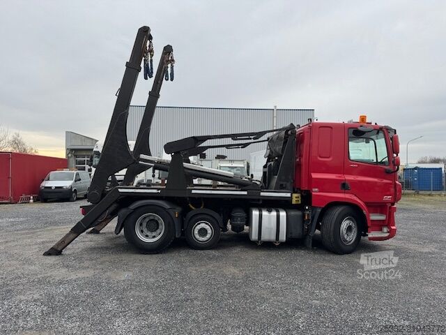 Camion benne DAF CF 400 Absetz Hyva 6x2 Tele Schalt Klima