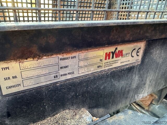 Camion benne DAF CF 400 Absetz Hyva 6x2 Tele Schalt Klima