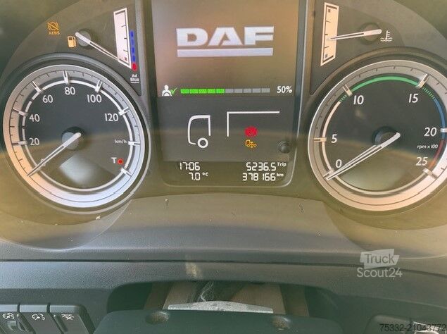 Camion benne DAF CF 400 Absetz Hyva 6x2 Tele Schalt Klima