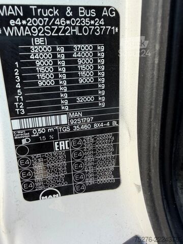 Haakarmsysteem MAN TGS 35.460 8x4 Haaksysteem / Z kraan Euro 6