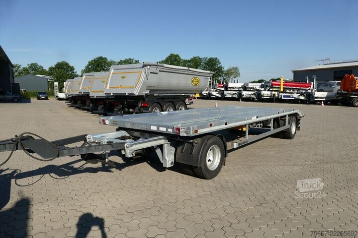 Рол-оф ремарке MÜLLER-MITTELTAL 18 t.Außenroller Container Anhänger, 2 in 1