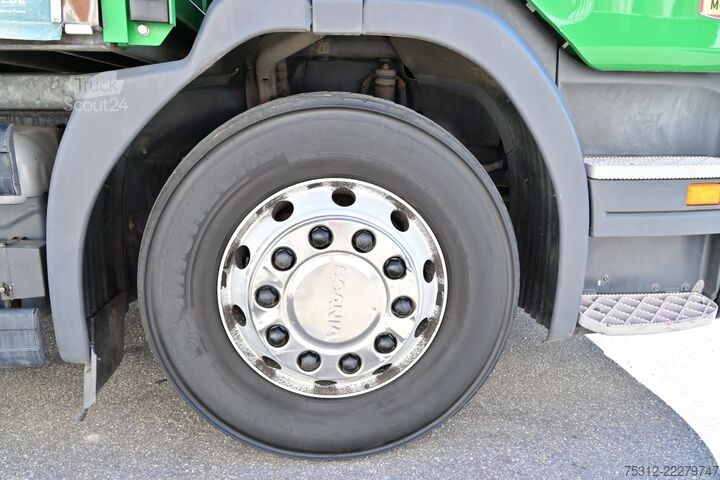 Drikkevare-lastebil Scania P340  E3 Alu-Latten LBW AHK Alufelgen Blatt Luft