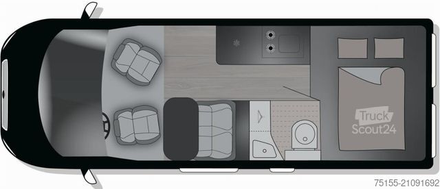 عربة تخييم Crosscamp ADVTR Peugeot 6.0 DF Markise