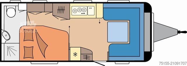 Τροχόσπιτο HOBBY Prestige 560 WFU Modell 2026
