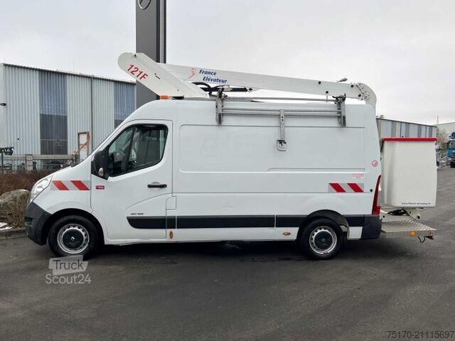 ανυψωτική πλατφόρμα τοποθετημένη σε φορτηγό Renault Master 2.3 dCi / France Elevateur 121FT, 12m