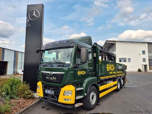 Trailer πλατφόρμας MAN TGS 26.420 6x2-4 LL Hiab 177K PRO 2 Stück