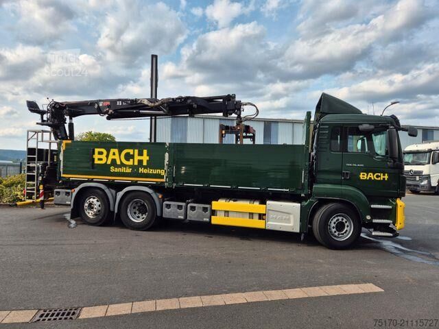 Trailer πλατφόρμας MAN TGS 26.420 6x2-4 LL Hiab 177K PRO 2 Stück