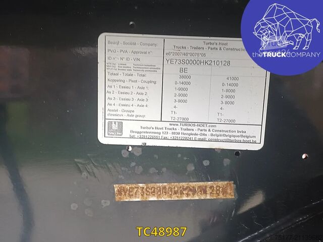 Sliding tarpaulins Hoet Trailers 