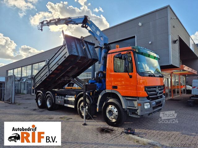 Sistema de brazo de gancho Mercedes-Benz Actros 3241 8X4 Containersysteem/ 20T HMF crane...