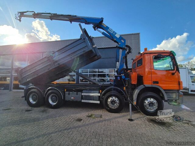 Sistema de brazo de gancho Mercedes-Benz Actros 3241 8X4 Containersysteem/ 20T HMF crane...