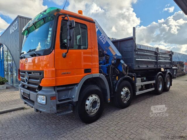 Sistema de brazo de gancho Mercedes-Benz Actros 3241 8X4 Containersysteem/ 20T HMF crane...