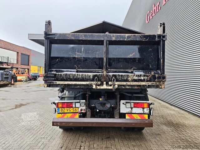 Vrachtwagen met kraan Ginaf X 3335 410 6x6 HMF 1643Z2 3 Seitenkipper Bordma...